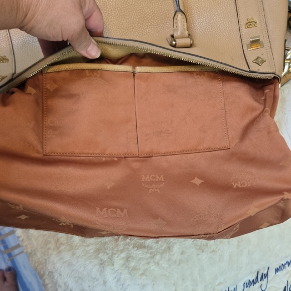 MCM Tan Satchel Bag - Picture 10 of 15